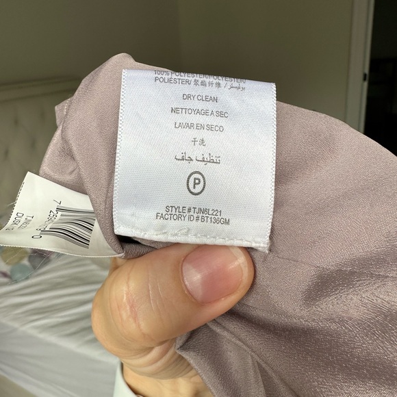 BCBG MAXAZRIA Runway mini dress with black lace pleated tail - Picture 15 of 15